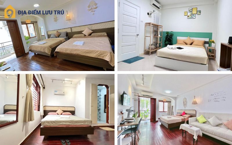 Các loại phòng tại Cỏ Homestay Sài Gòn