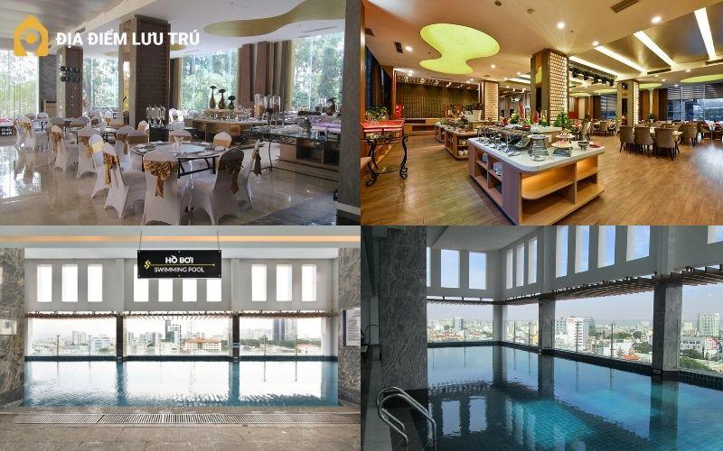 Tiện ích hồ bơi và nhà hàng tại Muong Thanh Grand Saigon Centre Hotel