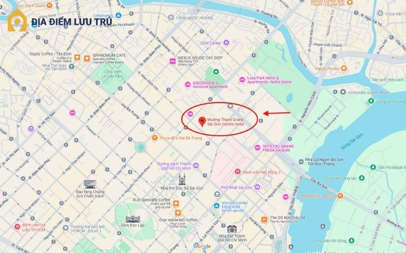 Hướng dẫn di chuyển đến Mường Thanh Grand Saigon Centre