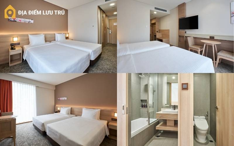 Phòng Standard Twin là lựa chọn tuyệt vời cho gia đình hoặc nhóm bạn