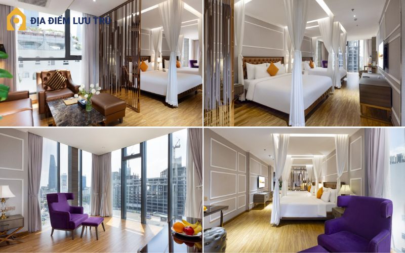 Noble Suite City View (Quad Room) ở Winsuites Saigon Hotel