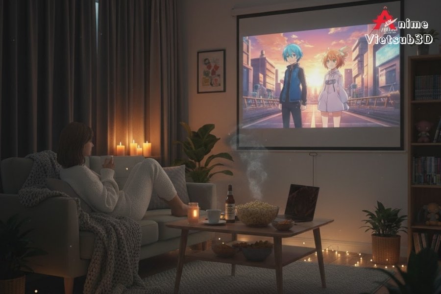 Bí kíp set-up buổi tối chill tại homestay với anime