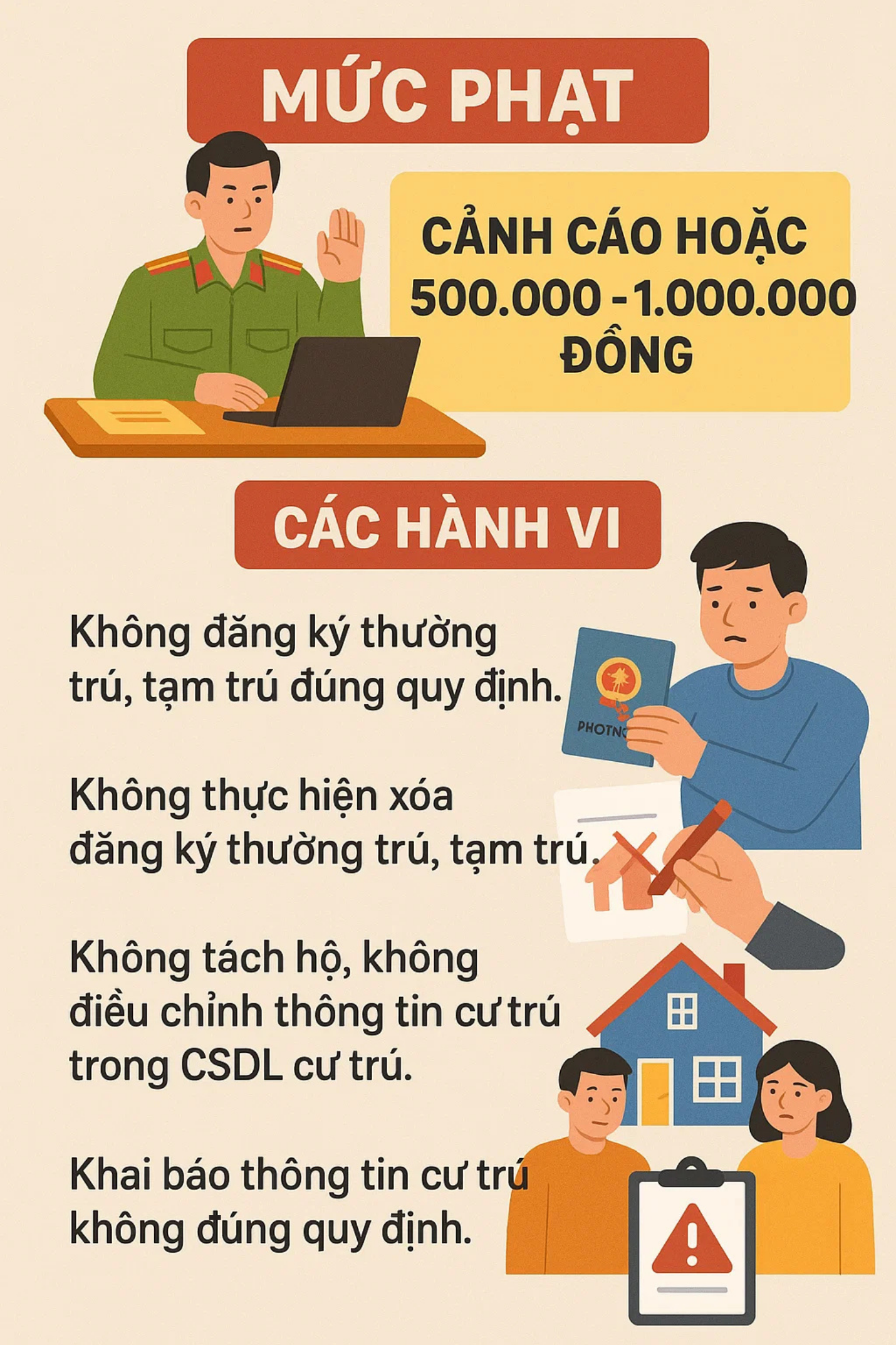 Các Quy Định Xử Phạt Vi Phạm Hành Chính Liên Quan Đến Lưu Trú